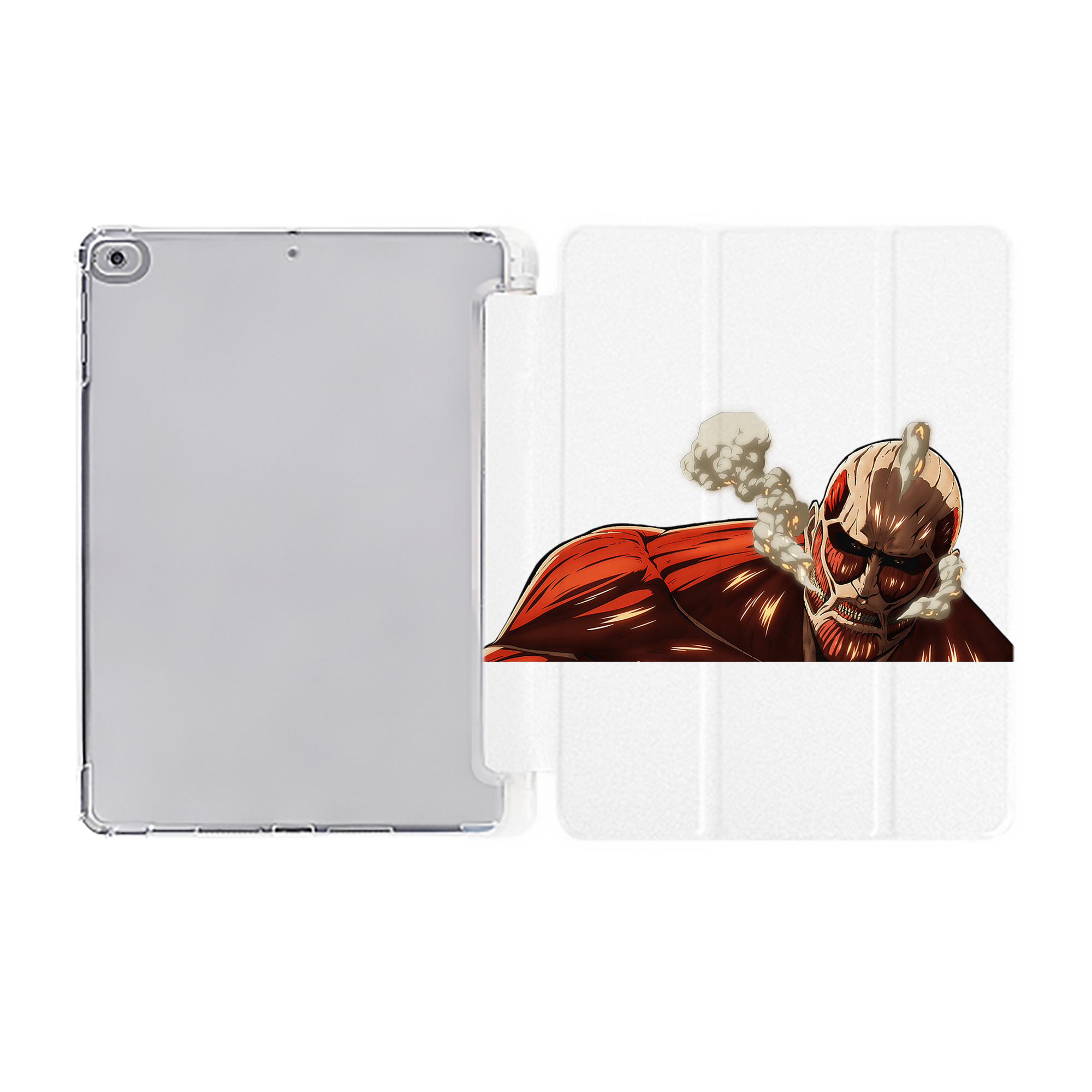 （画像用） 進撃の巨人 Attack on Titan IPad ケース ペン収納付き 三つ折りスタンド PUレザー×シリコン 対応機種9.5/10.5/10.9インチ